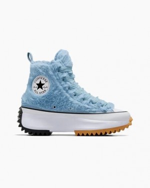 Converse Run Star Hike Women Platform Shoes Blue / White / Black NZ | C-02918749