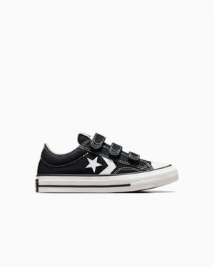 Converse Star Player 76 Kids' Sneakers Black / White NZ | C-98361049