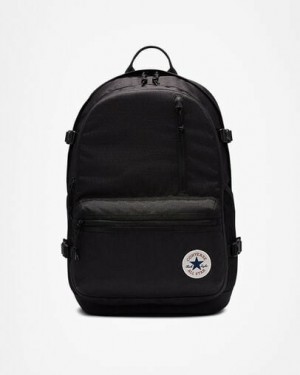 Converse Straight Edge Men Backpacks Black NZ | C-51963729