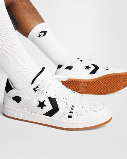 Converse CONS AS-1 Pro Men Skate Shoes White / Black NZ | C-67921849
