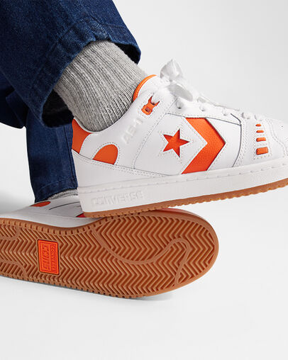Converse CONS AS-1 Pro Men Skate Shoes White / Orange NZ | C-09126359