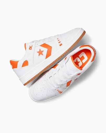 Converse CONS AS-1 Pro Men Skate Shoes White / Orange NZ | C-09126359