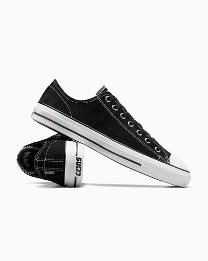 Converse CONS Chuck Taylor All Star Pro Suede Women Skate Shoes Black / White NZ | C-94368709