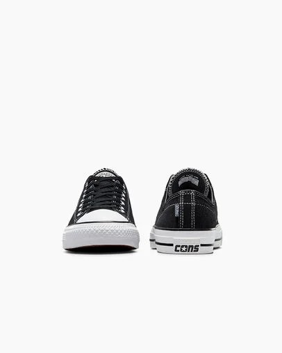 Converse CONS Chuck Taylor All Star Pro Suede Men Skate Shoes Black / White NZ | C-73241069