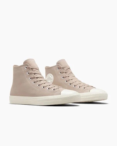 Converse CONS Chuck Taylor All Star Pro Nubuck Men Skate Shoes Beige White NZ | C-63217949