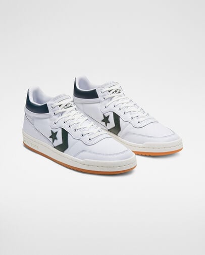 Converse CONS Fastbreak Pro Leather Men Skate Shoes White / Deep Turquoise NZ | C-54210789