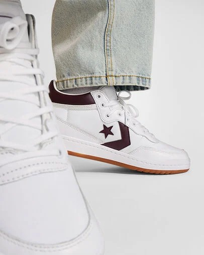 Converse CONS Fastbreak Pro Leather & Nylon Men Boots White NZ | C-59271369