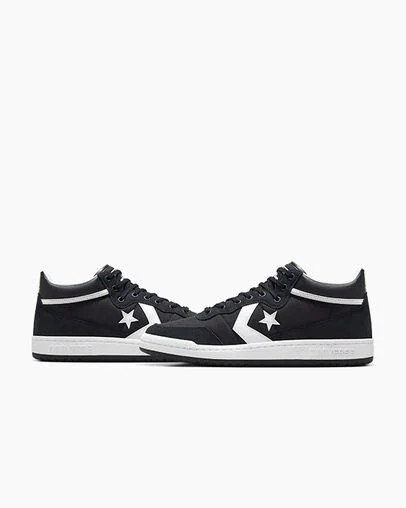 Converse CONS Fastbreak Pro Leather & Suede Men Skate Shoes Black / White NZ | C-60934289