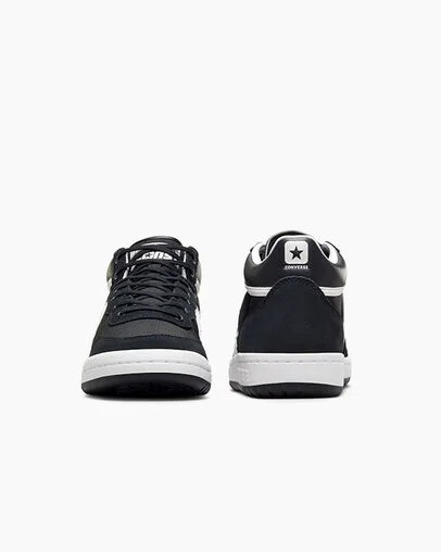 Converse CONS Fastbreak Pro Leather & Suede Men Skate Shoes Black / White NZ | C-60934289