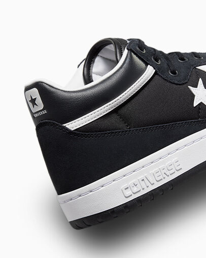 Converse CONS Fastbreak Pro Leather & Suede Men Skate Shoes Black / White NZ | C-60934289