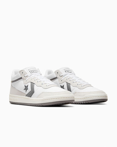 Converse CONS Fastbreak Pro Suede Nylon Women Skate Shoes White / Grey NZ | C-91620439