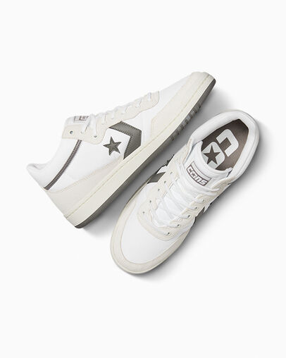 Converse CONS Fastbreak Pro Suede Nylon Men Skate Shoes White / Grey NZ | C-83460919
