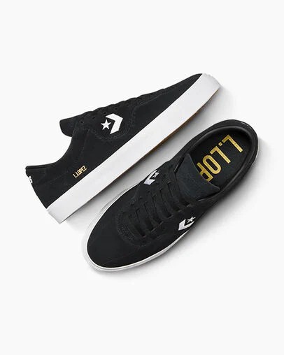 Converse CONS Louie Lopez Pro Suede Men Skate Shoes Black / White NZ | C-74651209