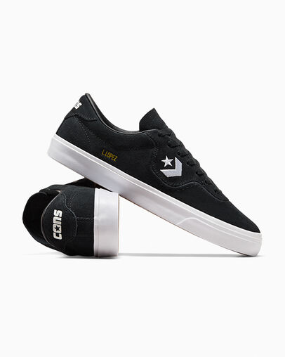 Converse CONS Louie Lopez Pro Suede Men Skate Shoes Black / White NZ | C-74651209