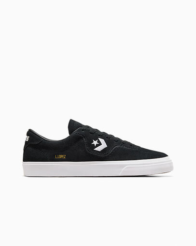 Converse CONS Louie Lopez Pro Suede Men Skate Shoes Black / White NZ | C-74651209