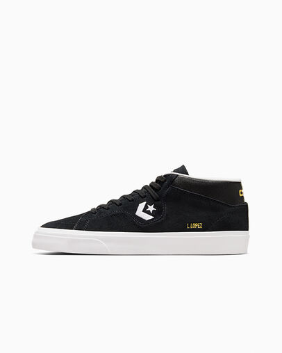 Converse CONS Louie Lopez Pro Suede and Leather Men Skate Shoes Black / White NZ | C-51239809