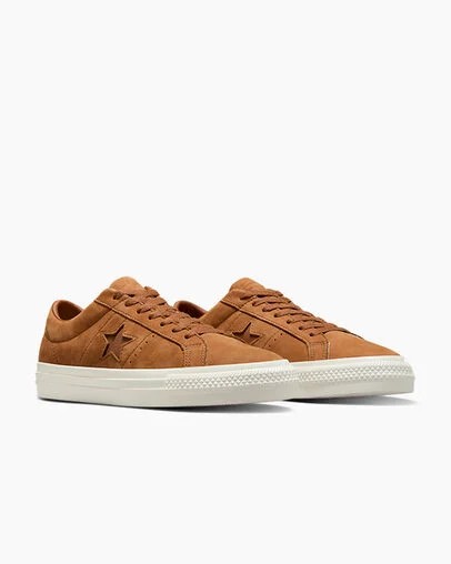 Converse CONS One Star Pro Nubuck Men Skate Shoes Brown NZ | C-54271639