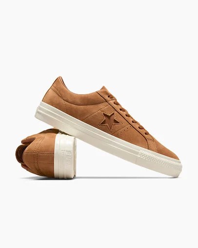 Converse CONS One Star Pro Nubuck Men Skate Shoes Brown NZ | C-54271639