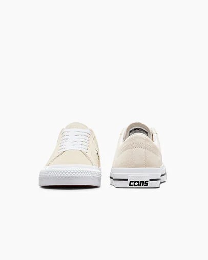 Converse CONS One Star Pro Suede Men Skate Shoes White / Black NZ | C-17284369