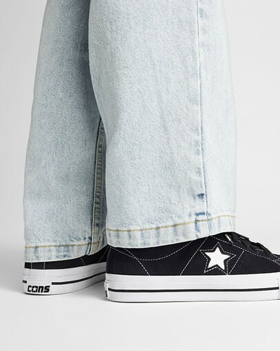Converse CONS One Star Pro Suede Men Skate Shoes Black / White NZ | C-81406739