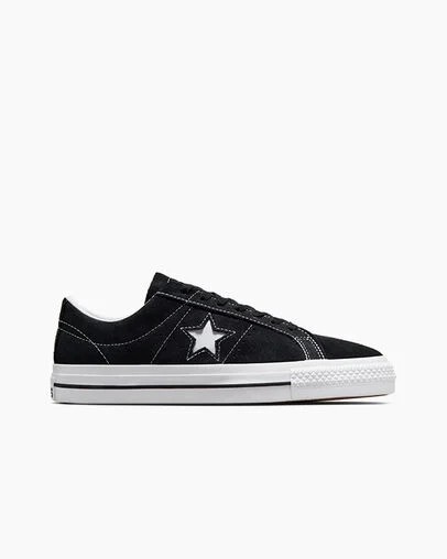 Converse CONS One Star Pro Suede Men Skate Shoes Black / White NZ | C-81406739