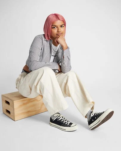 Converse Chuck 70 Canvas Women Sneakers Black NZ | C-65478219