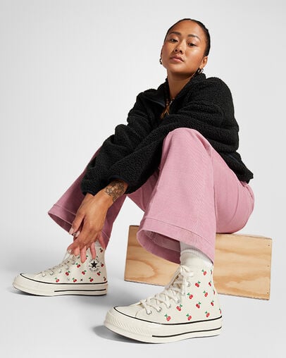 Converse Chuck 70 Cherries Women Sneakers White / Black / Red NZ | C-47081399