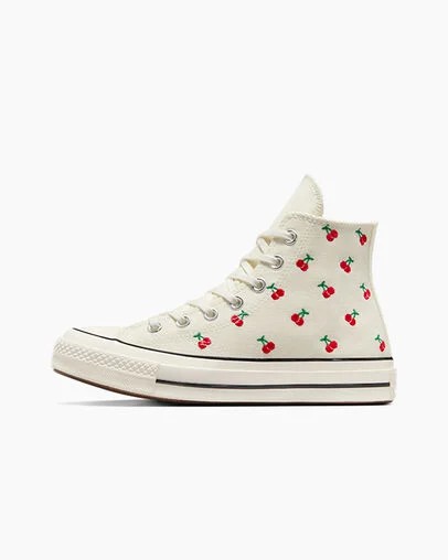 Converse Chuck 70 Cherries Women Sneakers White / Black / Red NZ | C-47081399