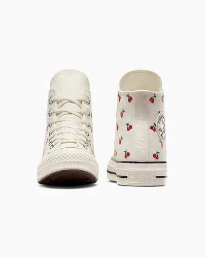Converse Chuck 70 Cherries Women Sneakers White / Black / Red NZ | C-08352749