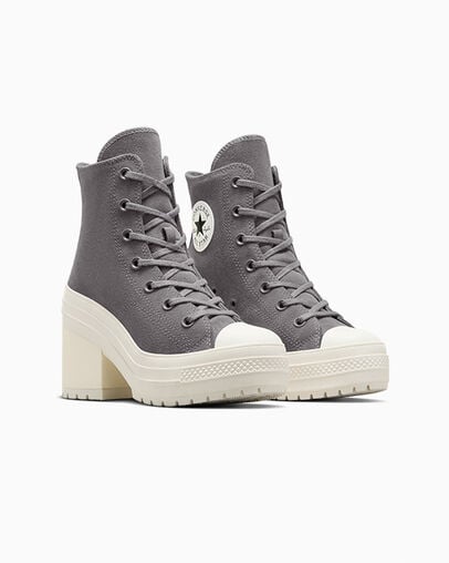 Converse Chuck 70 De Luxe Heel Women Platform Shoes Grey NZ | C-69572419