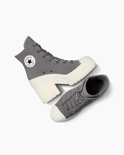 Converse Chuck 70 De Luxe Heel Women Platform Shoes Grey NZ | C-04927169