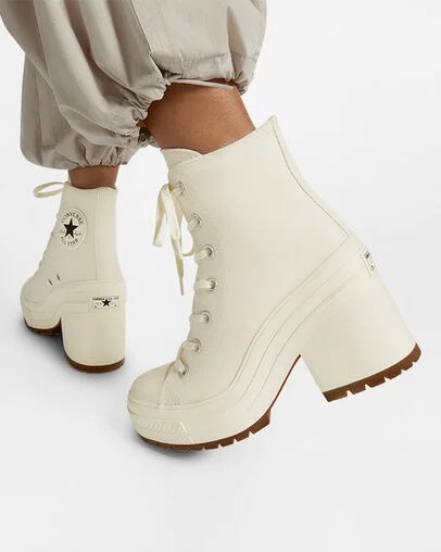 Converse Chuck 70 De Luxe Heel Women Sneakers White / Black NZ | C-17945029