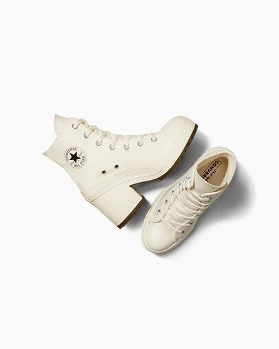 Converse Chuck 70 De Luxe Heel Women Sneakers White / Black NZ | C-17945029