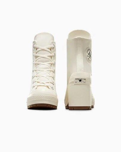 Converse Chuck 70 De Luxe Heel Women Sneakers White / Black NZ | C-17945029