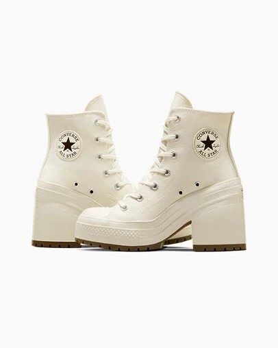 Converse Chuck 70 De Luxe Heel Women Sneakers White / Black NZ | C-54370989