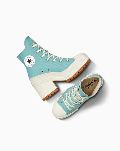 Converse Chuck 70 De Luxe Heel Women Sneakers Azure NZ | C-68472399