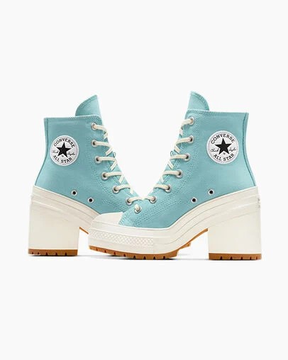 Converse Chuck 70 De Luxe Heel Women Sneakers Azure NZ | C-68472399