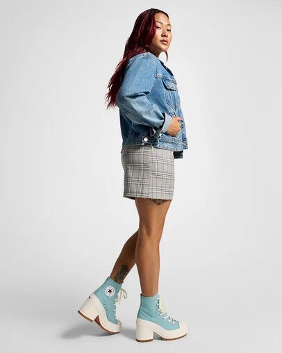 Converse Chuck 70 De Luxe Heel Women Sneakers Azure NZ | C-68472399