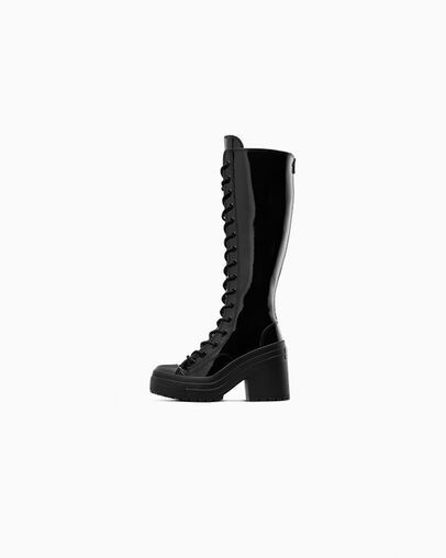 Converse Chuck 70 De Luxe Heel XXHi Women Platform Shoes Black NZ | C-58941209