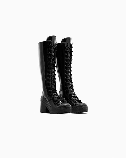 Converse Chuck 70 De Luxe Heel XXHi Women Platform Shoes Black NZ | C-34821709