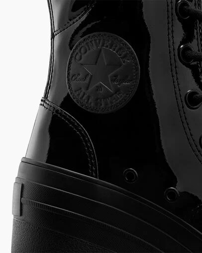 Converse Chuck 70 De Luxe Heel XXHi Women Platform Shoes Black NZ | C-34821709