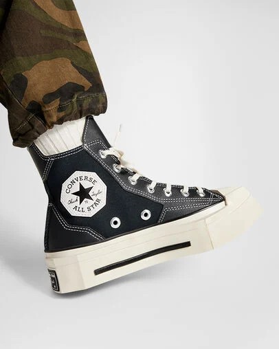 Converse Chuck 70 De Luxe Squared Men Sneakers Black NZ | C-41376289