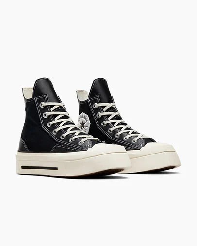 Converse Chuck 70 De Luxe Squared Men Sneakers Black NZ | C-41376289
