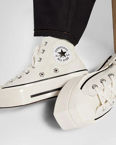 Converse Chuck 70 De Luxe Squared Men Sneakers White NZ | C-27153499