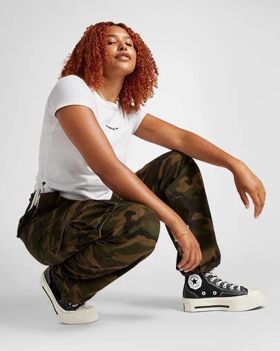Converse Chuck 70 De Luxe Squared Women Sneakers Black NZ | C-20754919
