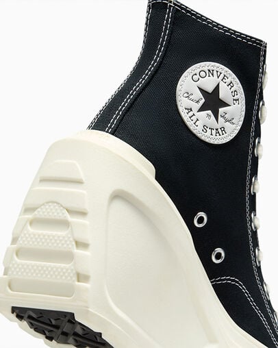 Converse Chuck 70 De Luxe Wedge Women Sneakers Black NZ | C-41306589