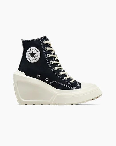 Converse Chuck 70 De Luxe Wedge Women Sneakers Black NZ | C-41306589