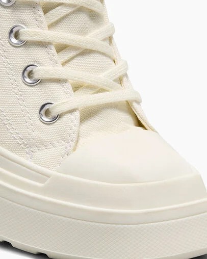Converse Chuck 70 De Luxe Wedge Women Sneakers White / Black / White NZ | C-26174809
