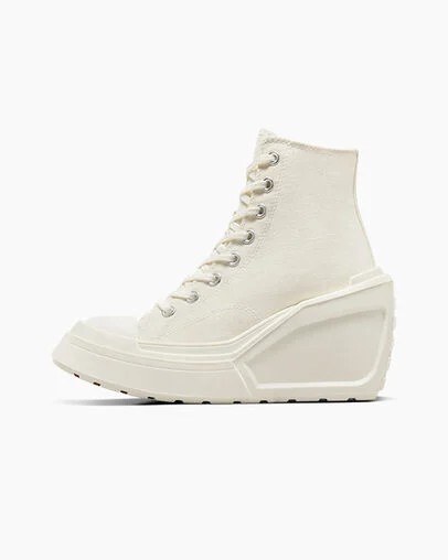Converse Chuck 70 De Luxe Wedge Women Sneakers White / Black / White NZ | C-26174809
