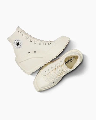 Converse Chuck 70 De Luxe Wedge Women Sneakers White / Black / White NZ | C-26174809